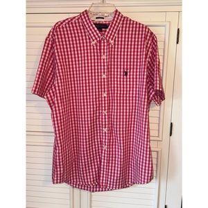 ❤️U.S. Polo Assn. Pink/White Short Sleeve Shirt